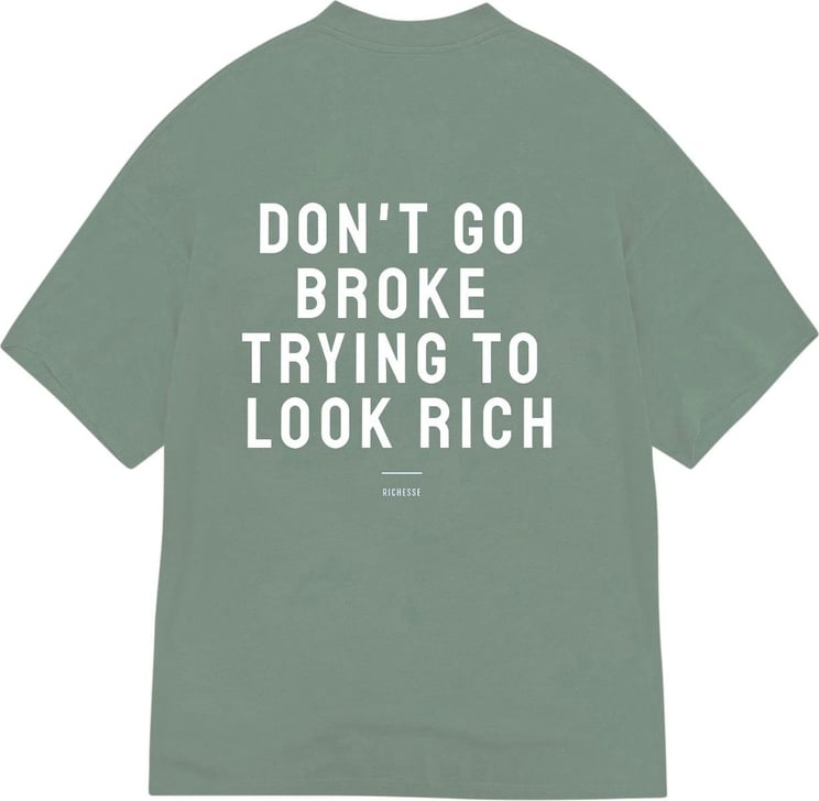 Richesse John Groen Oversized T-Shirt Groen