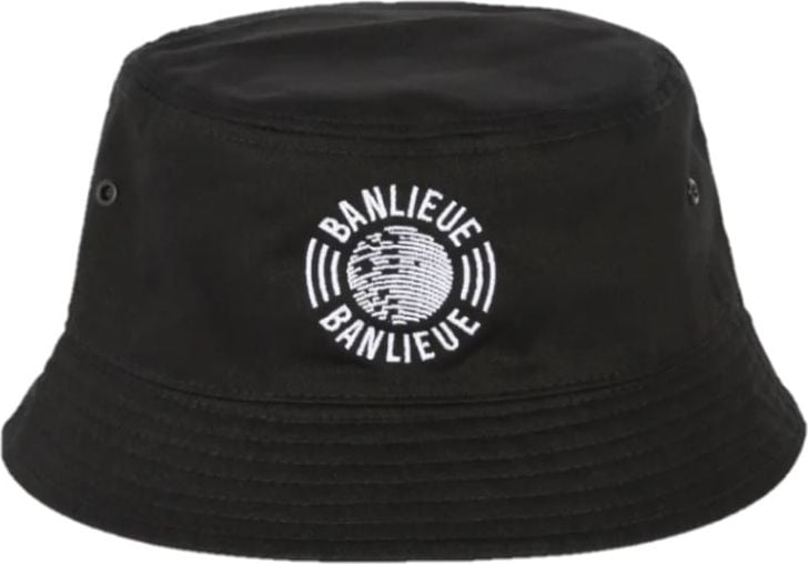 Clan de Banlieue Banlieue Reversible Bucket Hat Black Black Zwart