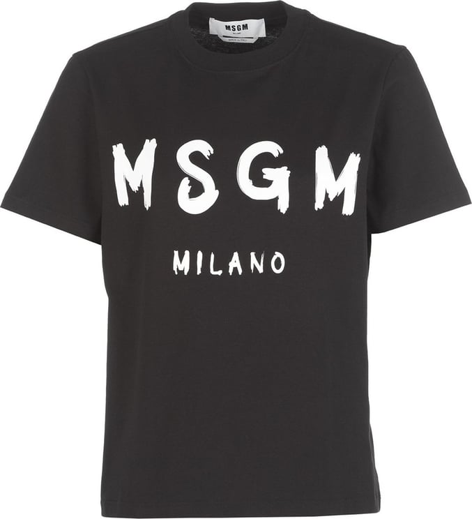 MSGM T-shirts And Polos Black Black