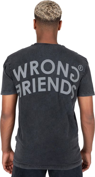 Wrong Friends Orlando t-shirt washed grey Grijs