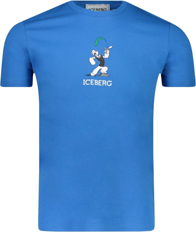 Iceberg T-shirt Blauw Blauw