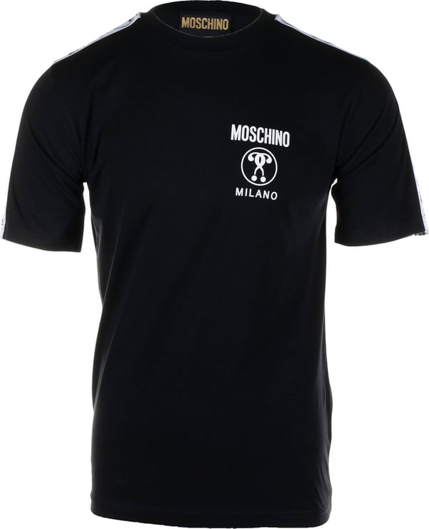 Moschino Tape T-Shirt Zwart Zwart
