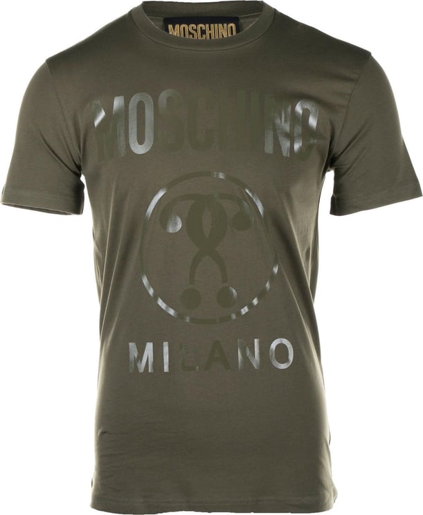 Moschino Logo T-Shirt Donkergroen Groen