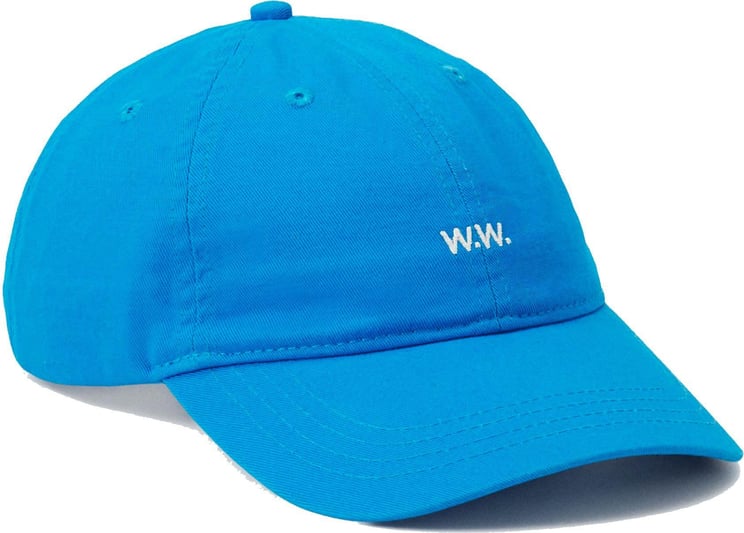 Wood Wood Hat Unisex Low Profile Twill Cap Vintage Blue 12110804.7083.7024 Blauw