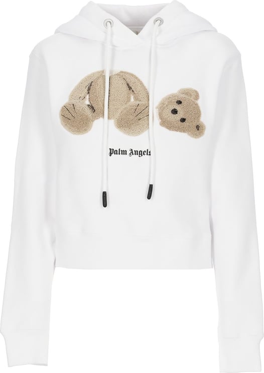 Palm Angels Sweaters White Brown Wit