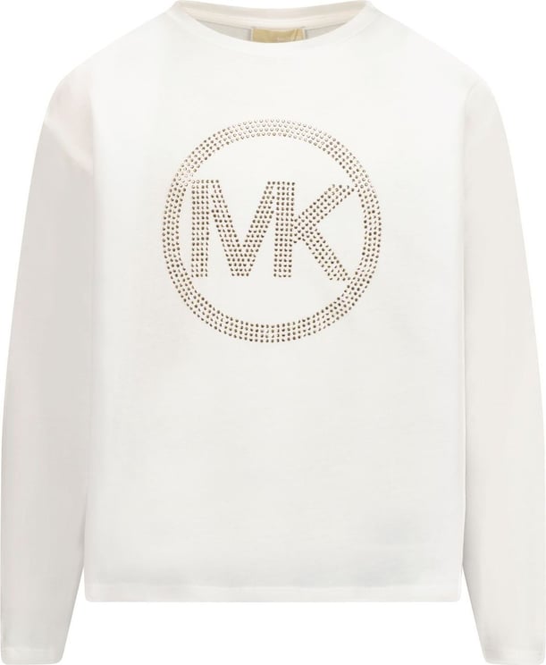 Michael Kors Michael Kors R15122 kinder t-shirt off white Wit