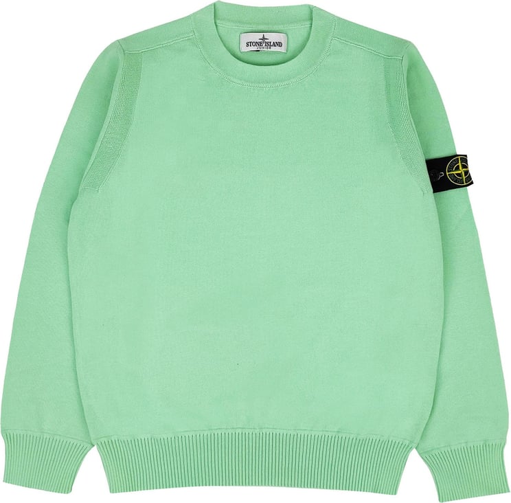 Stone Island Junior Green Boy Sweater Groen