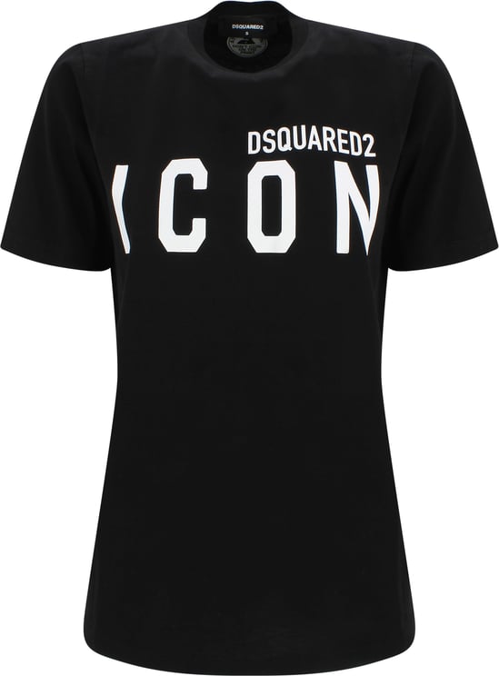 Dsquared2 DSQUARED2 T-Shirt Clothing BlacK-White S Continuativa Zwart