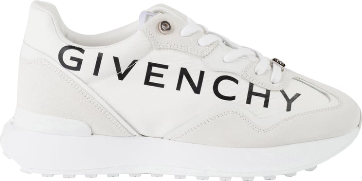 Givenchy White Giv Runner Suede, Leather And Nylon Sneakers Wit