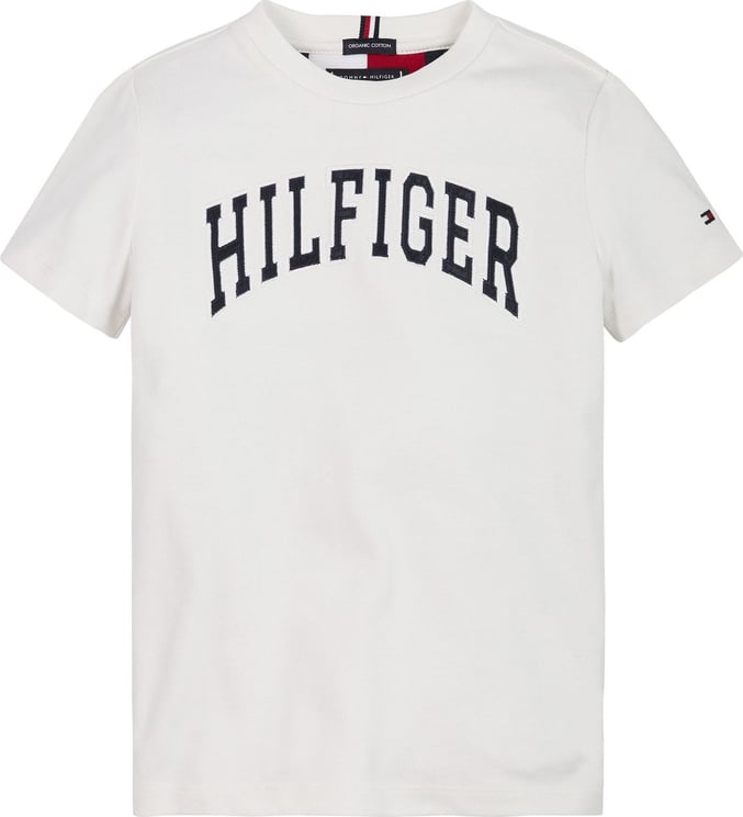 Tommy Hilfiger Varsity T-shirt Ecru Wit