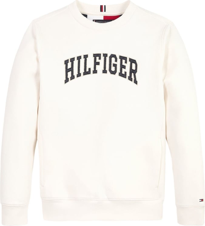Tommy Hilfiger Varsity Sweater Ecru White