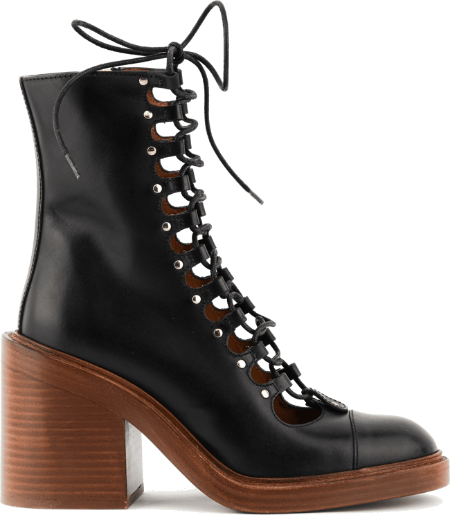 Chloé May Lace Ankleboot Zwart