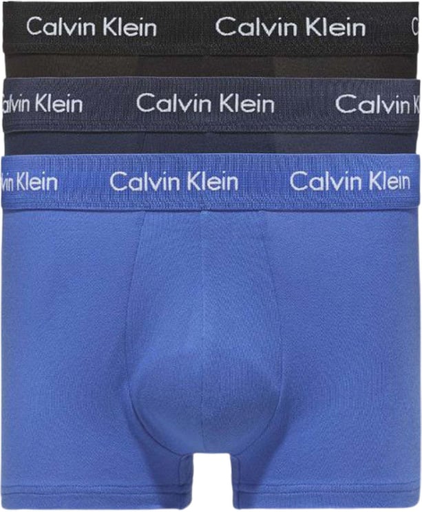 Calvin Klein Boxershorts 3-pack Zwart Blauw Blue