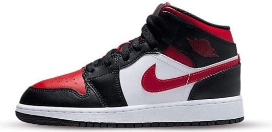 Nike Air Jordan 1 Mid Black Fire Red Rood