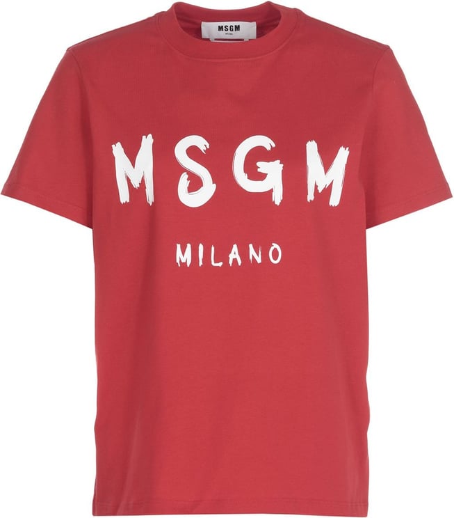 MSGM T-shirts And Polos Red Neutraal