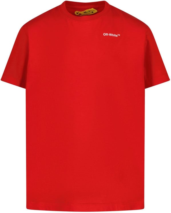 OFF-WHITE Off-White OBAA002F22JER001 kinder t-shirt rood Rood