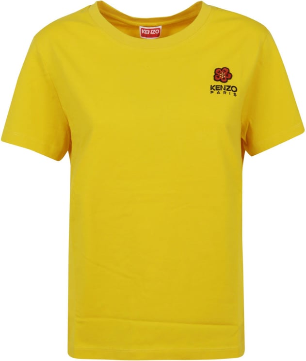 Kenzo Crest Logo Classic T-Shirt Geel