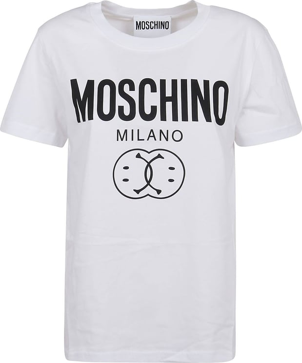 Moschino Double Smile T-Shirt Wit