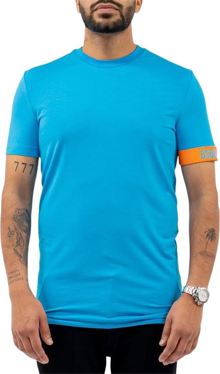 Dsquared2 Round Neck T-shirt Blauw