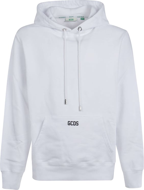 GCDS Eco Basic Logo Regular Sweatshirt White Wit