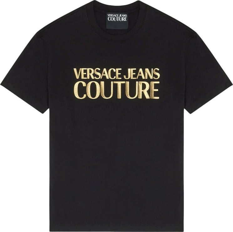 Versace Jeans Couture Logo T-Shirt Zwart Zwart
