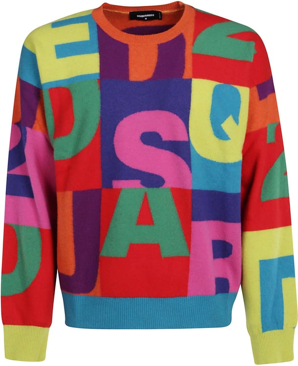 Dsquared2 D2 Alphabet Sweater Multicolour Divers