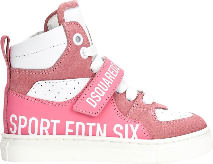 Dsquared2 Hi Basket sneaker pink Roze