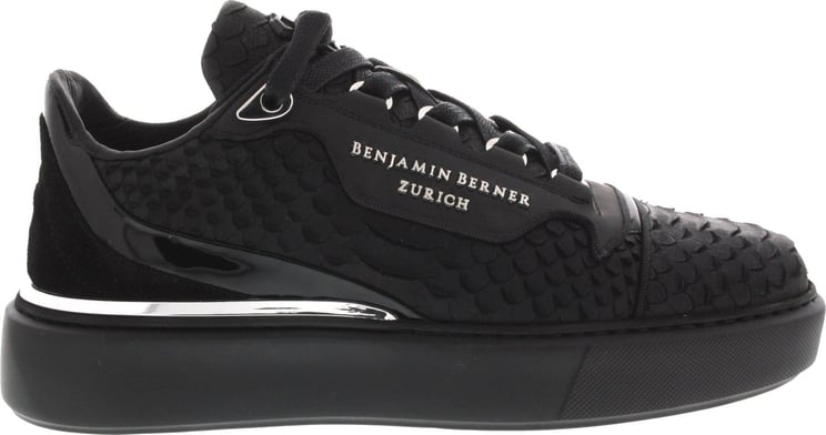 Benjamin Berner Sneakers Rapheal Low Top Sneaker Zwart Zwart