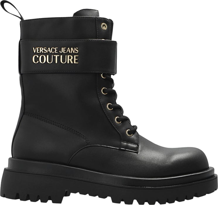 Versace Combat Boots Zwart Zwart