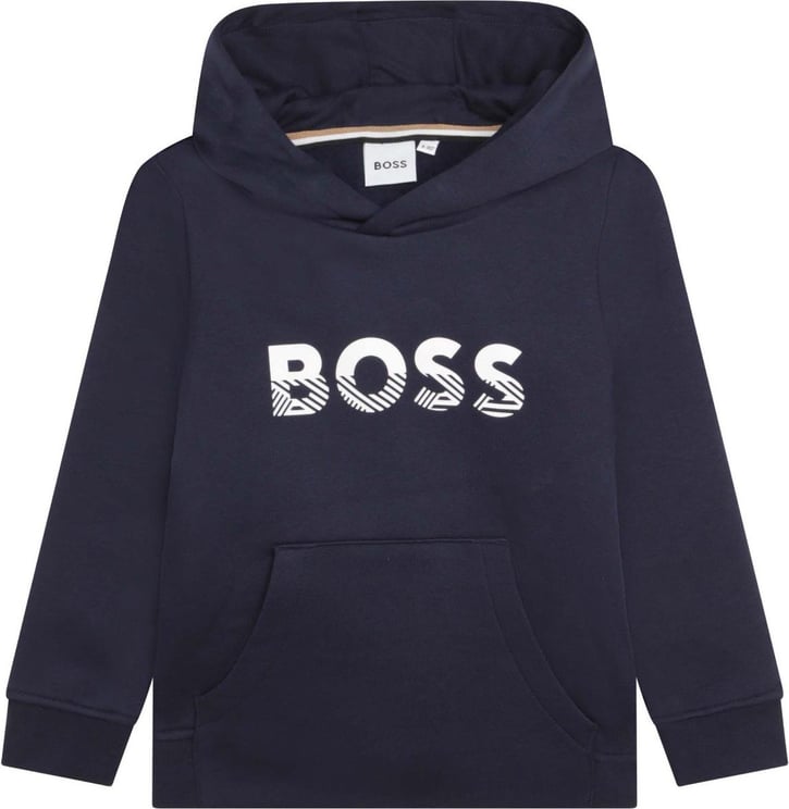 Hugo Boss Sweater Met Kap Blauw