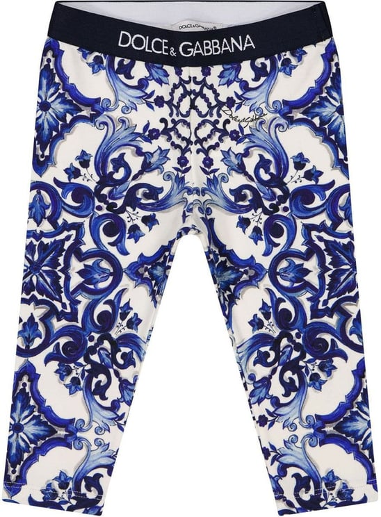 Dolce & Gabbana Dolce & Gabbana L2JP5B G7EX3 baby legging blauw/wit Blauw
