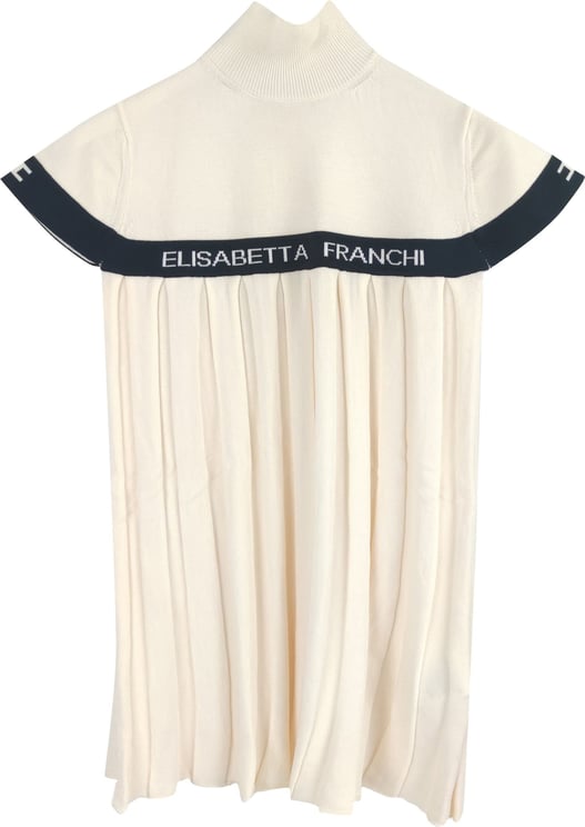 Elisabetta Franchi White Girl Dress Wit