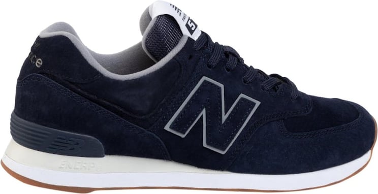 New Balance 574 Navy Low Top Sneakers Blauw