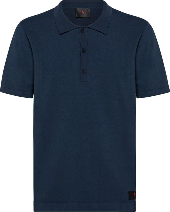Peuterey Slim fit, elasticated polo shirt. Blauw