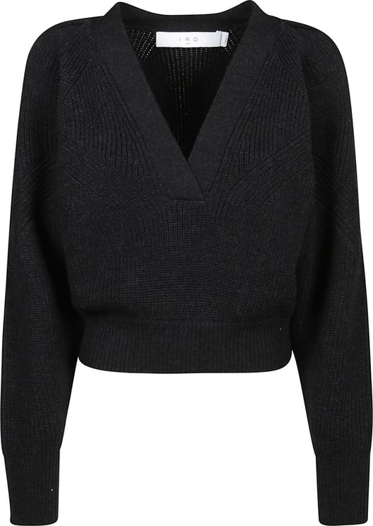 Iro Odina V-neck Sweater Black Zwart