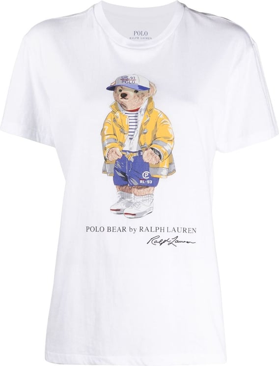 Ralph Lauren Polo Bear Logo T-shirt Wit