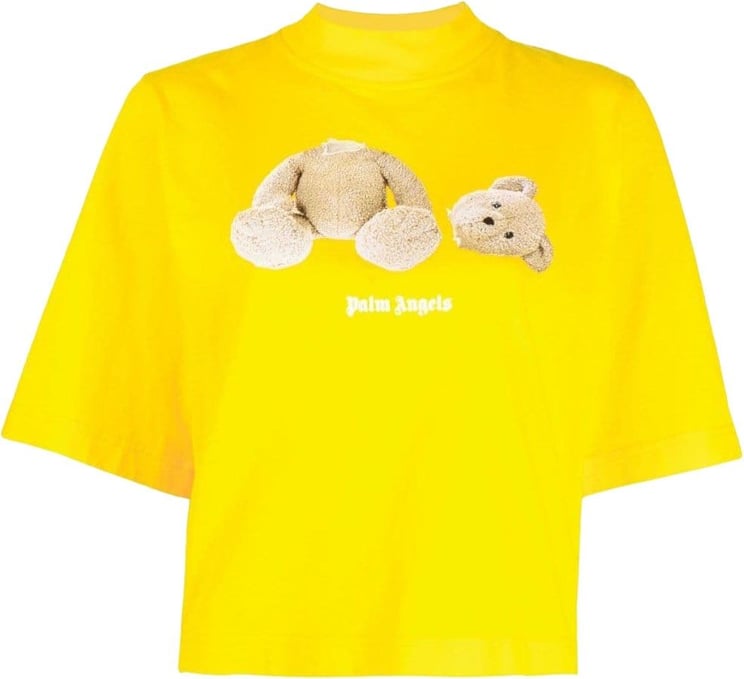 Palm Angels T-shirts And Polos Yellow Geel