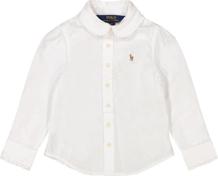 Ralph Lauren Ralph Lauren 311869690 kinder overhemd wit Wit