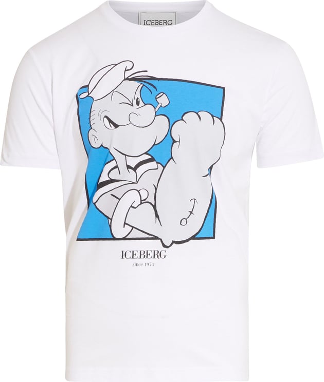 Iceberg Popeye T-shirt White Wit