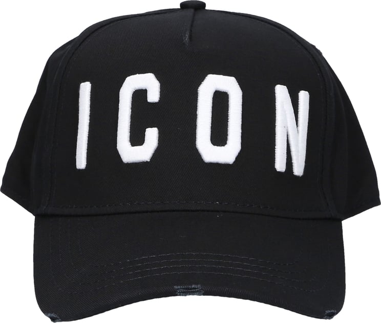 Dsquared2 Unisex Snapback Cap Be Icon Cotton Icon Zwart