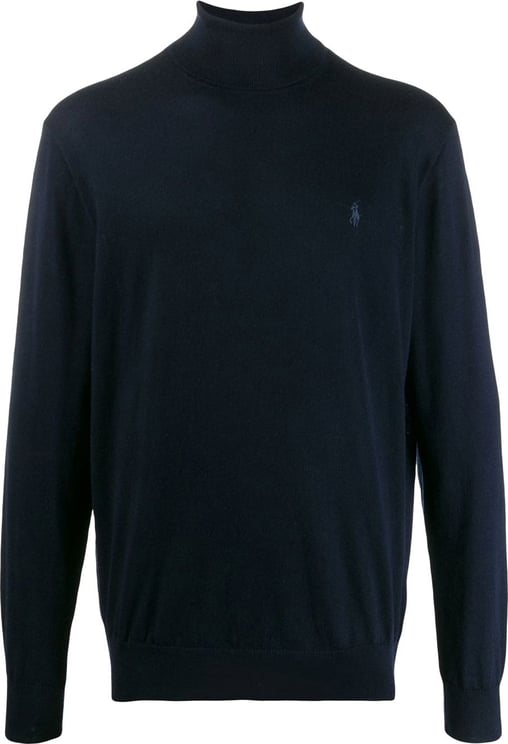 Ralph Lauren Merino Wool Rollneck Sweater Blauw
