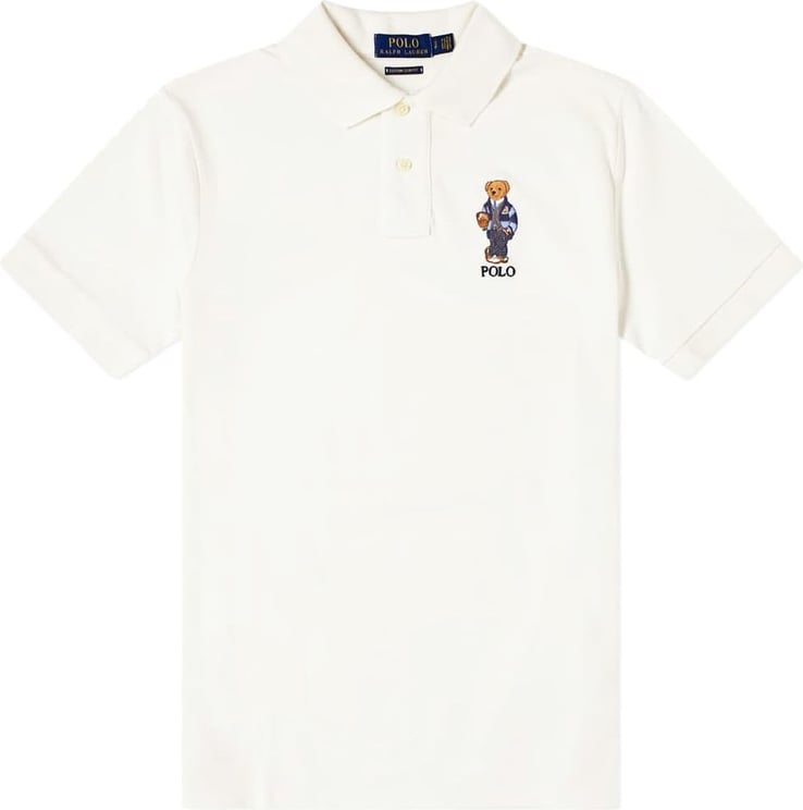 Ralph Lauren Preppy Bear Polo Shirt Wit