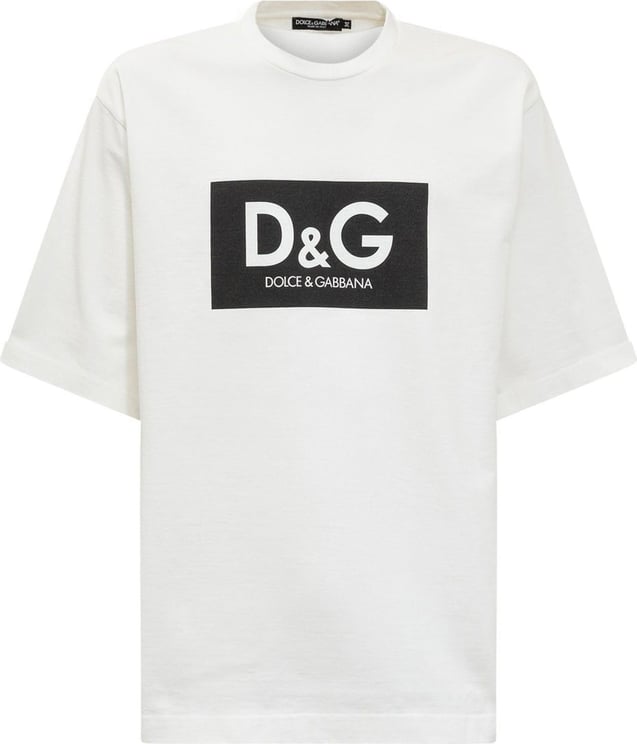 Dolce & Gabbana Dolce & Gabbana Cotton Logo T-Shirt Wit