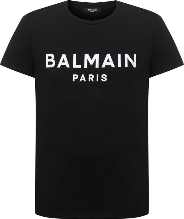 Balmain Balmain Cotton Logo T-Shirt Zwart