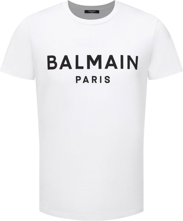 Balmain Balmain Cotton Logo T-Shirt Wit
