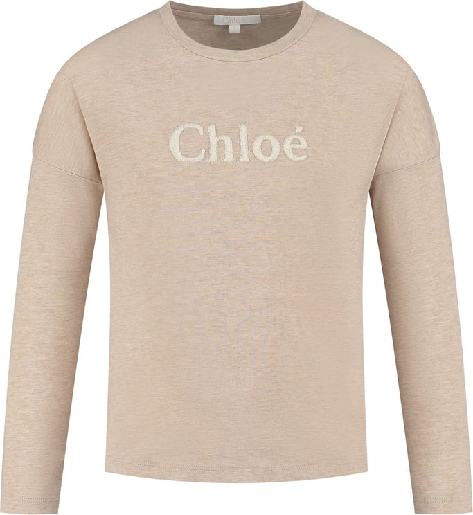 Chloé T-shirt Lange Mouwen Beige