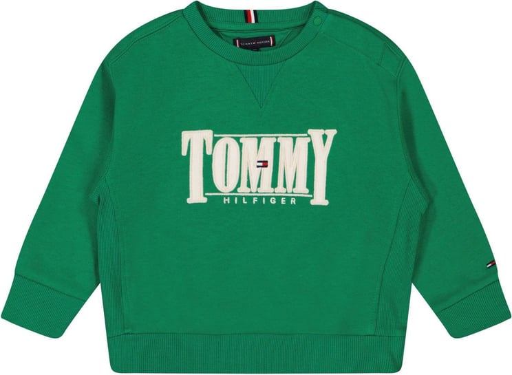 Tommy Hilfiger Tommy Hilfiger KB0KB07776 B baby trui groen Groen