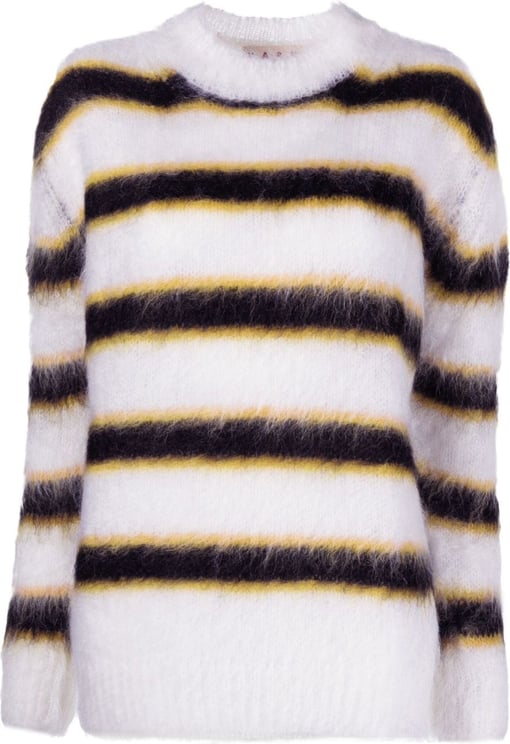 Marni Roundneck Sweater Lily White Women Wit