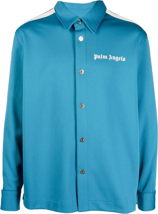Palm Angels Shirts Clear Blue Blauw