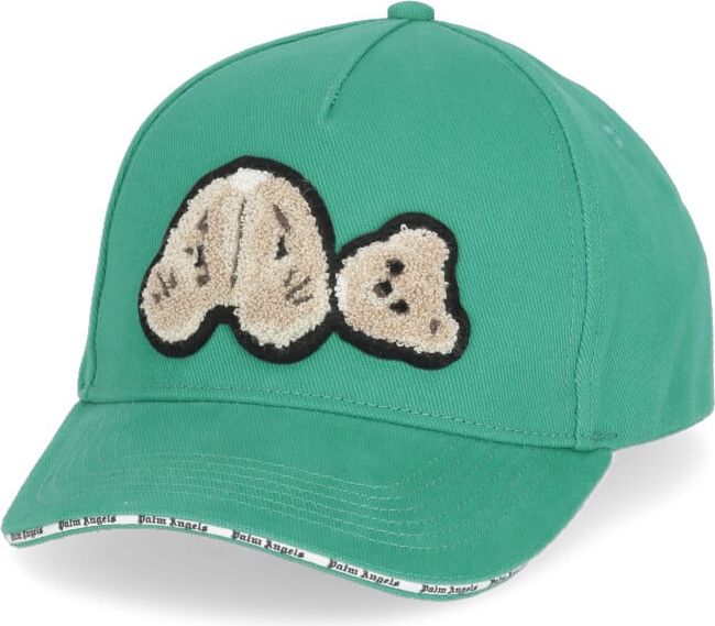 Palm Angels Hats Green Brown Brown